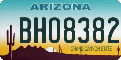 AZ license plate BHO8382
