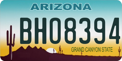 AZ license plate BHO8394