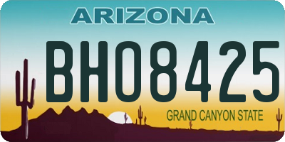 AZ license plate BHO8425