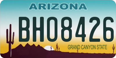 AZ license plate BHO8426