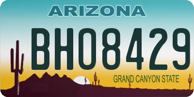 AZ license plate BHO8429