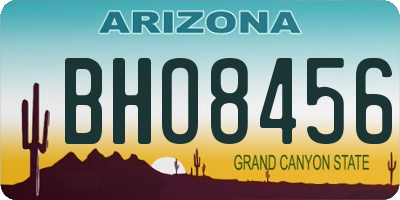 AZ license plate BHO8456