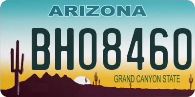 AZ license plate BHO8460