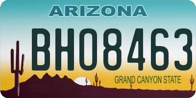 AZ license plate BHO8463