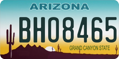 AZ license plate BHO8465