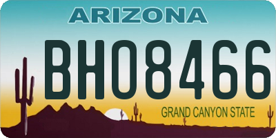 AZ license plate BHO8466