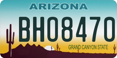 AZ license plate BHO8470