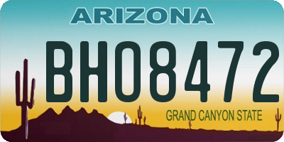 AZ license plate BHO8472