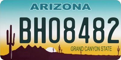 AZ license plate BHO8482