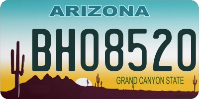 AZ license plate BHO8520