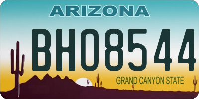 AZ license plate BHO8544