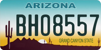 AZ license plate BHO8557