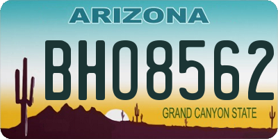 AZ license plate BHO8562