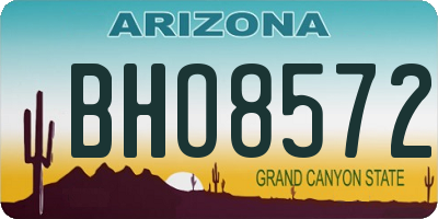 AZ license plate BHO8572