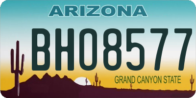 AZ license plate BHO8577