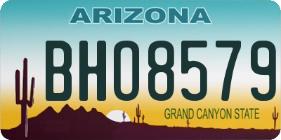 AZ license plate BHO8579