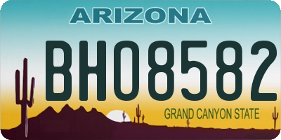 AZ license plate BHO8582