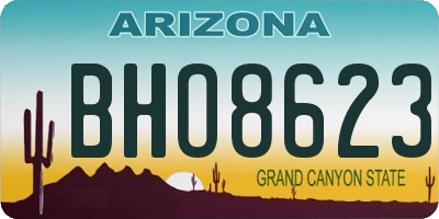 AZ license plate BHO8623