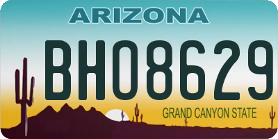 AZ license plate BHO8629
