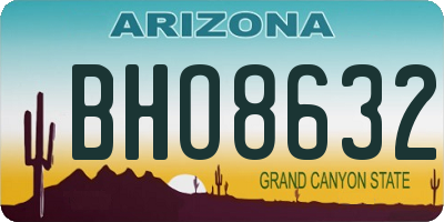 AZ license plate BHO8632