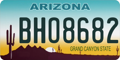 AZ license plate BHO8682