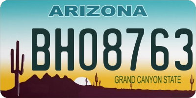 AZ license plate BHO8763