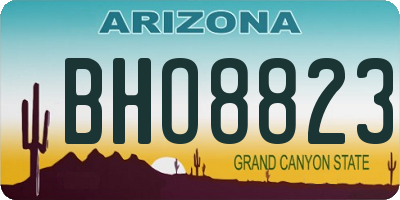 AZ license plate BHO8823