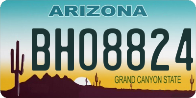 AZ license plate BHO8824