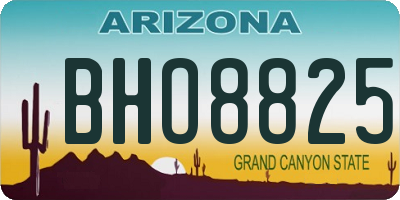 AZ license plate BHO8825