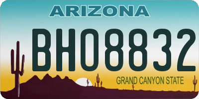 AZ license plate BHO8832