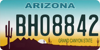 AZ license plate BHO8842