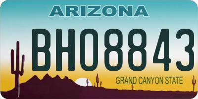 AZ license plate BHO8843