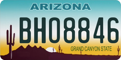 AZ license plate BHO8846