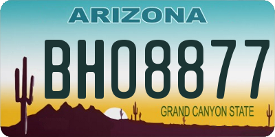 AZ license plate BHO8877