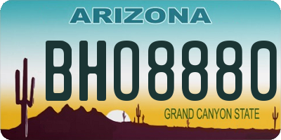 AZ license plate BHO8880