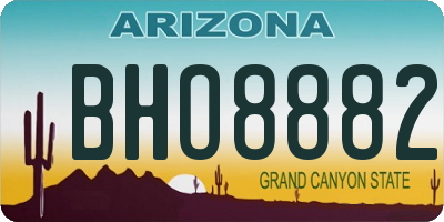 AZ license plate BHO8882