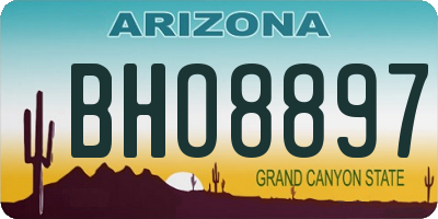AZ license plate BHO8897