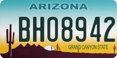 AZ license plate BHO8942
