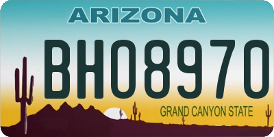 AZ license plate BHO8970