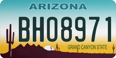 AZ license plate BHO8971