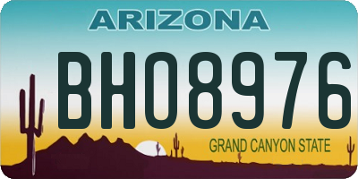 AZ license plate BHO8976