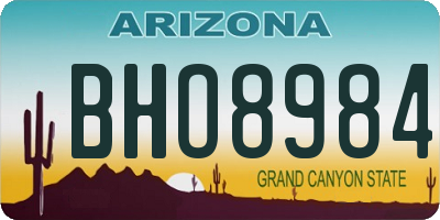AZ license plate BHO8984