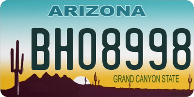 AZ license plate BHO8998