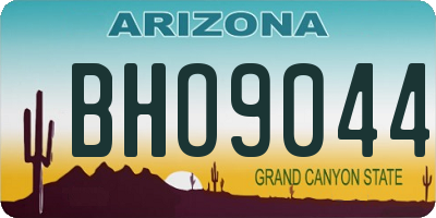 AZ license plate BHO9044