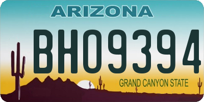 AZ license plate BHO9394