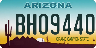 AZ license plate BHO9440
