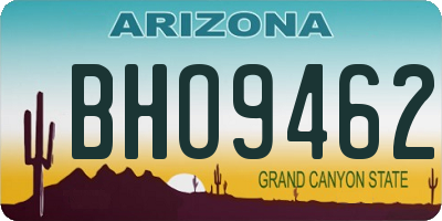 AZ license plate BHO9462