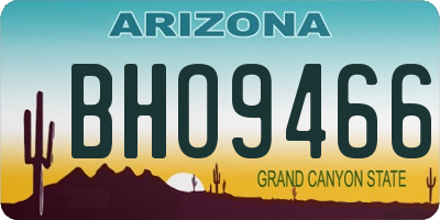 AZ license plate BHO9466