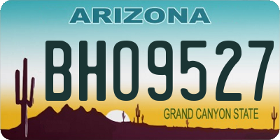 AZ license plate BHO9527