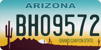 AZ license plate BHO9572
